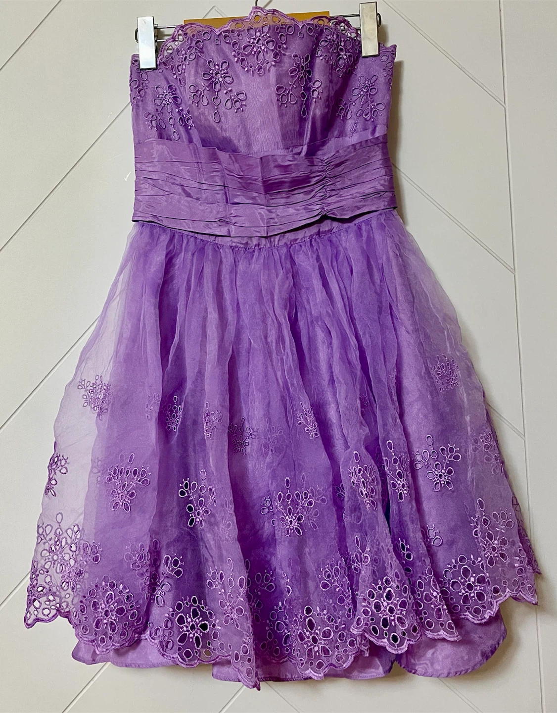 Betsy & Johnson Purple Strapless Dress - Size 4 - photo 3