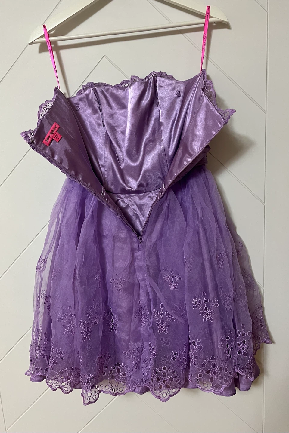 Betsy & Johnson Purple Strapless Dress - Size 4 - photo 4