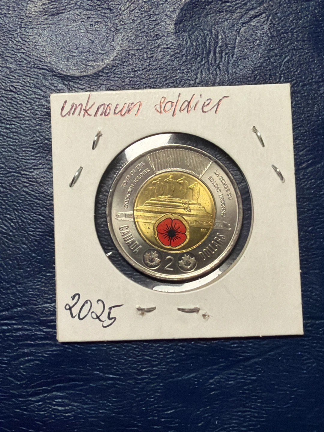 Canada 2025 Tomb of the Unknown Soldier Toonie