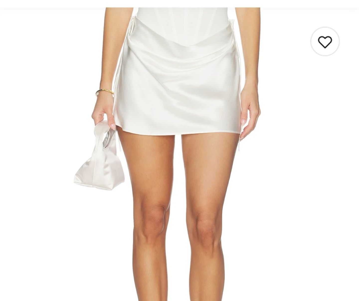 Natalie Rolt Evelyn Mini Skirt in White