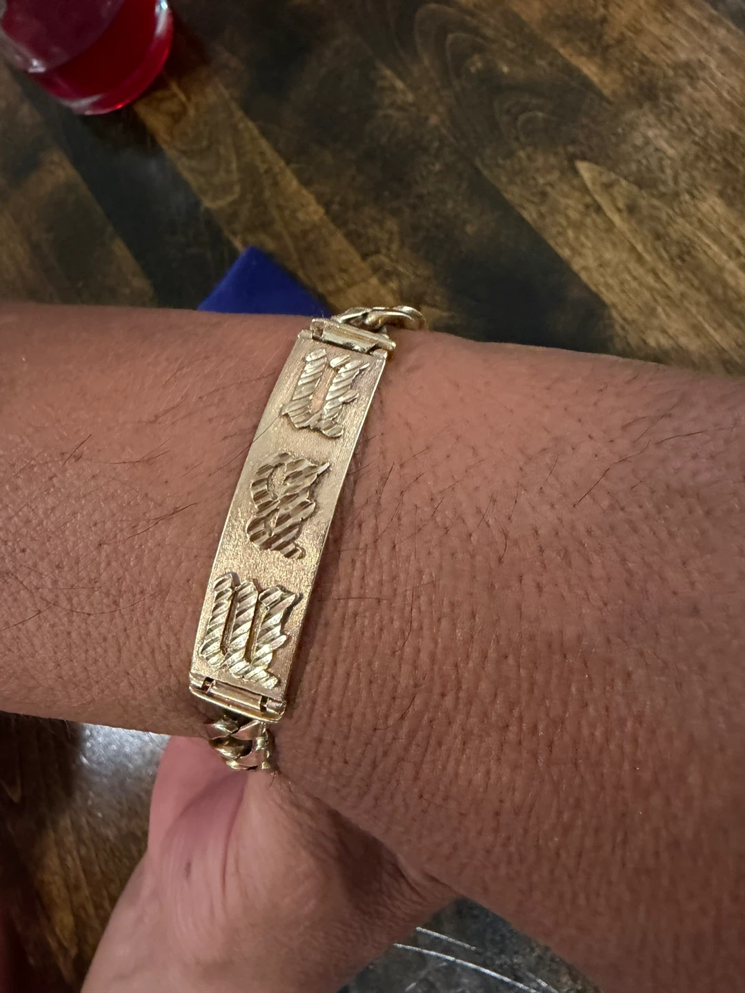Gold ID Bracelet