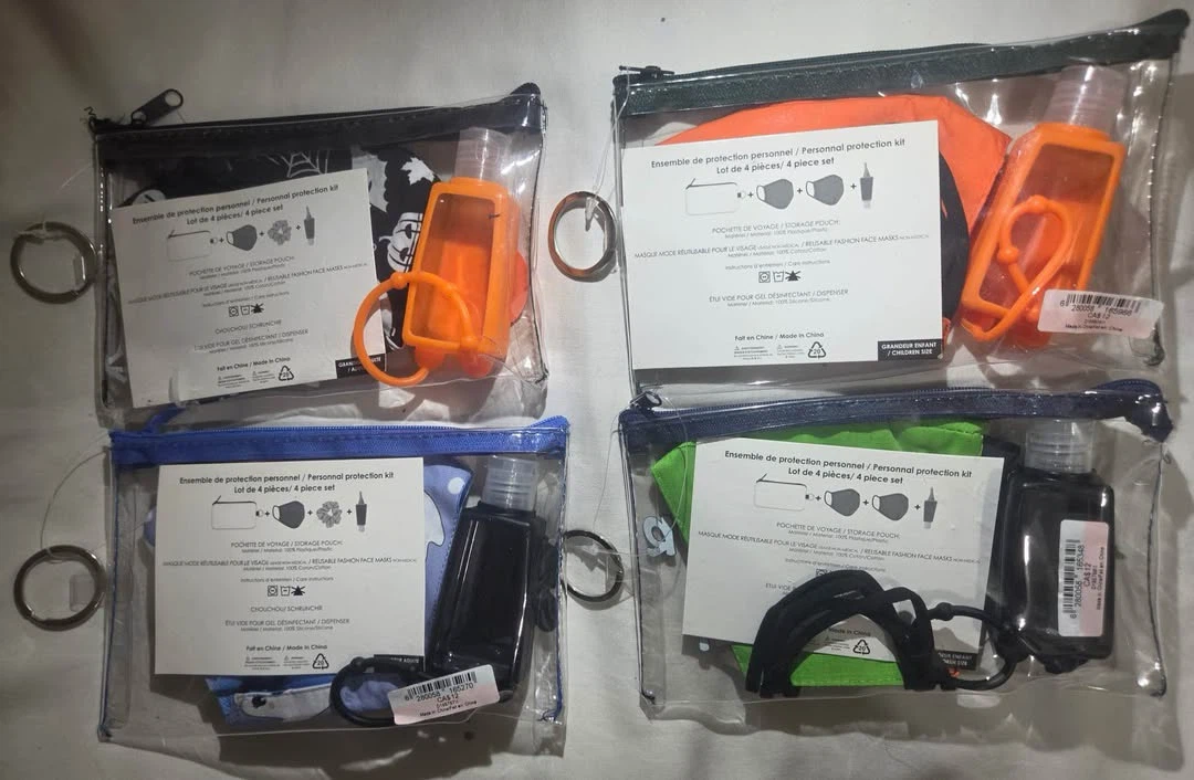 Brand New Halloween Cotton Face Mask & Sanitizer Pouch Sets - photo 2