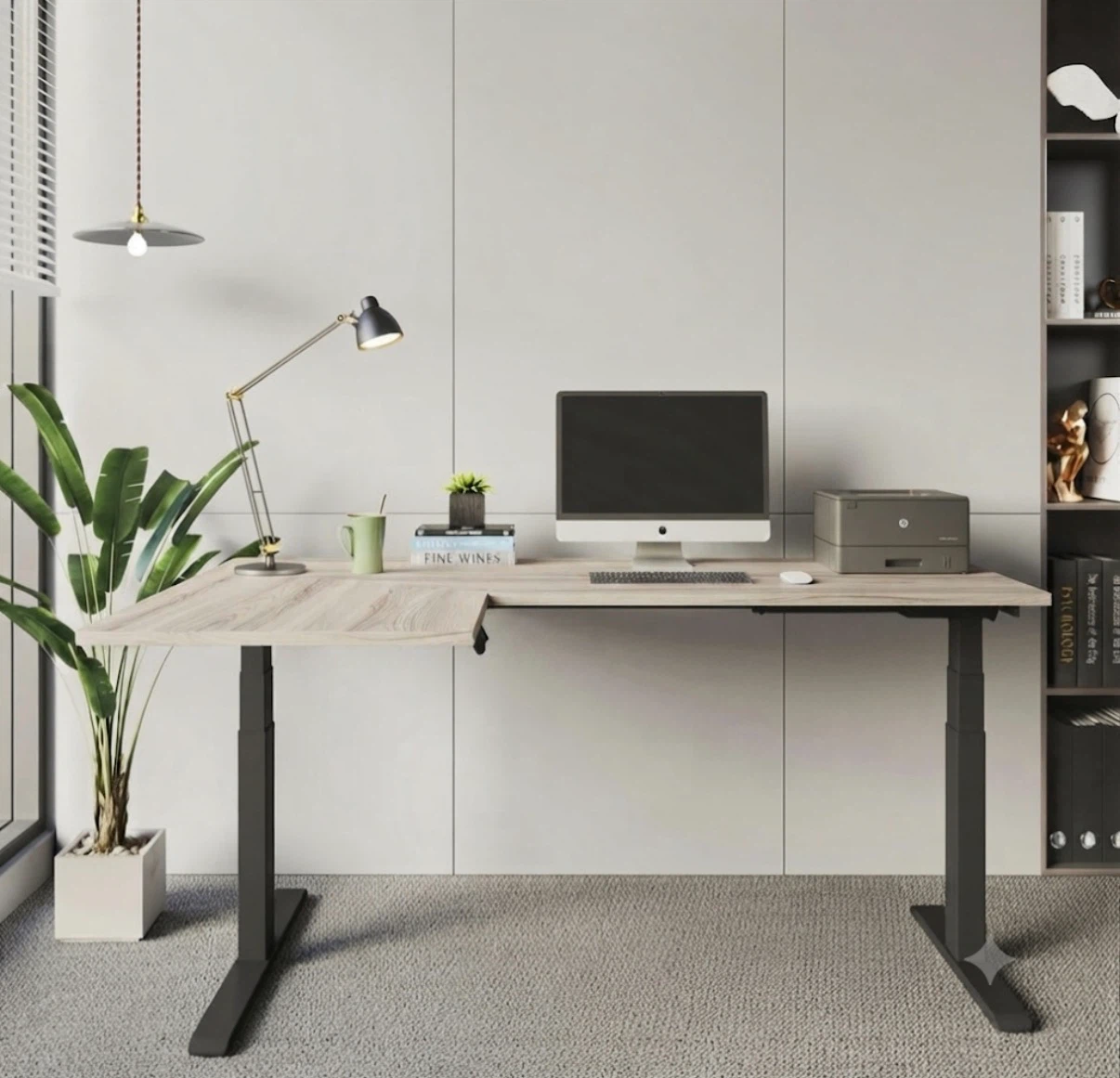 Vernal Standing Desk - L-Shaped Adjustable Height - photo 2