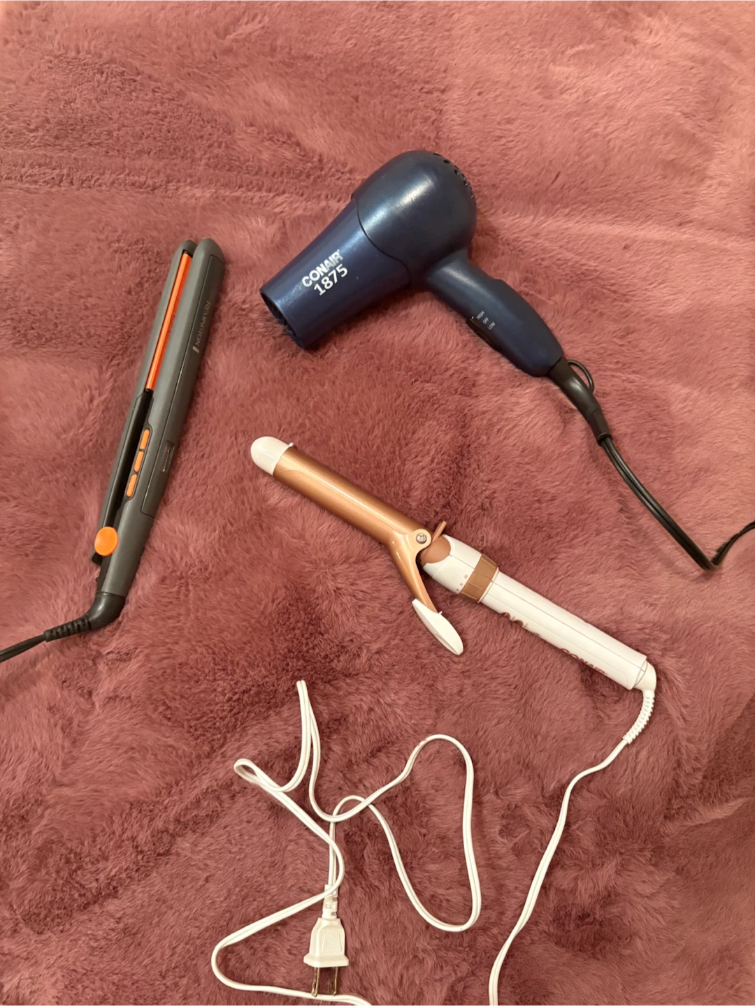 Conair 1875 Watt Hair Dryer, Straightener & Curling Iron Set