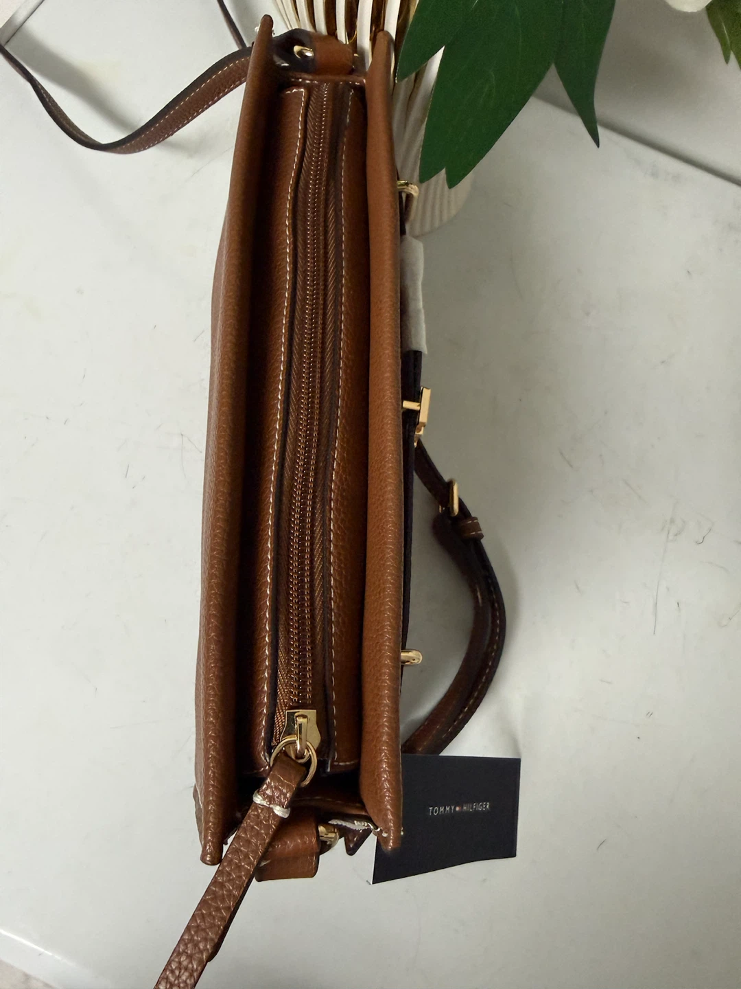 Tommy Hilfiger Brown Leather Crossbody Bag - photo 4