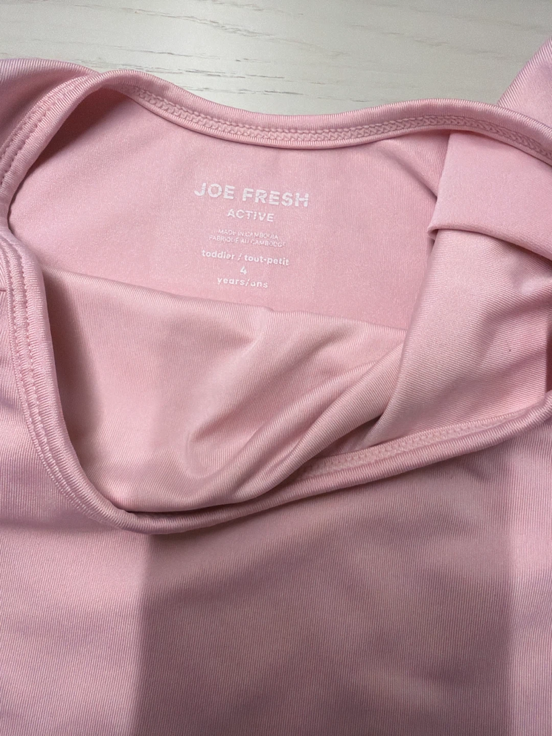 Joe Fresh Active Pink Leotard Size 4 - photo 2