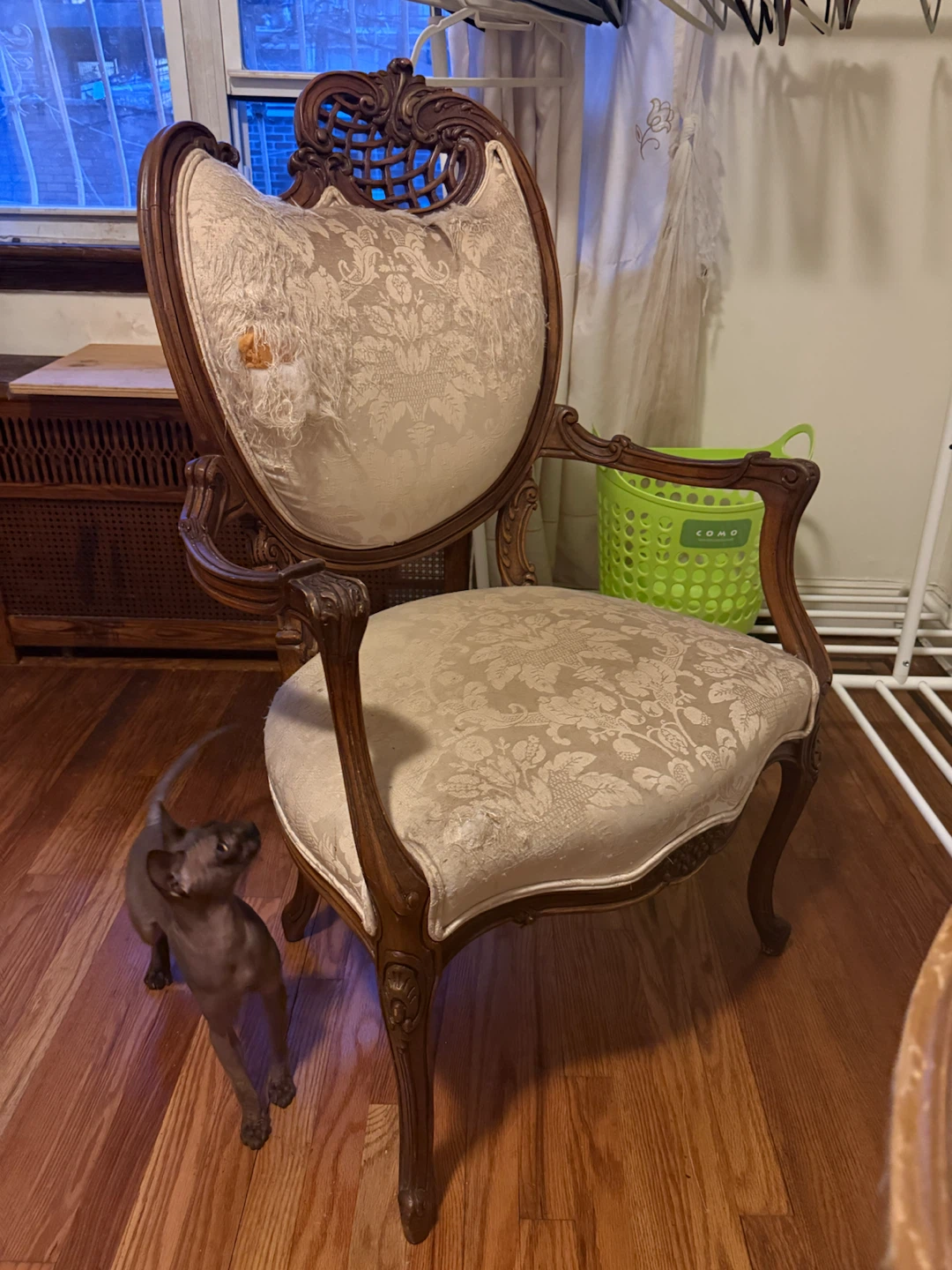 Antique Accent Chair - Needs Reupholstery