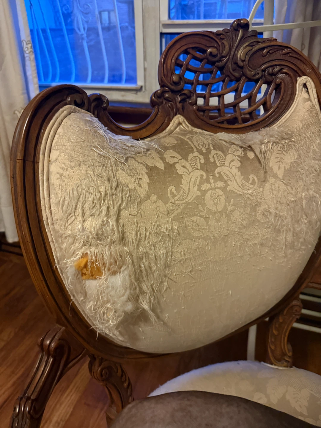 Antique Accent Chair - Needs Reupholstery - photo 3