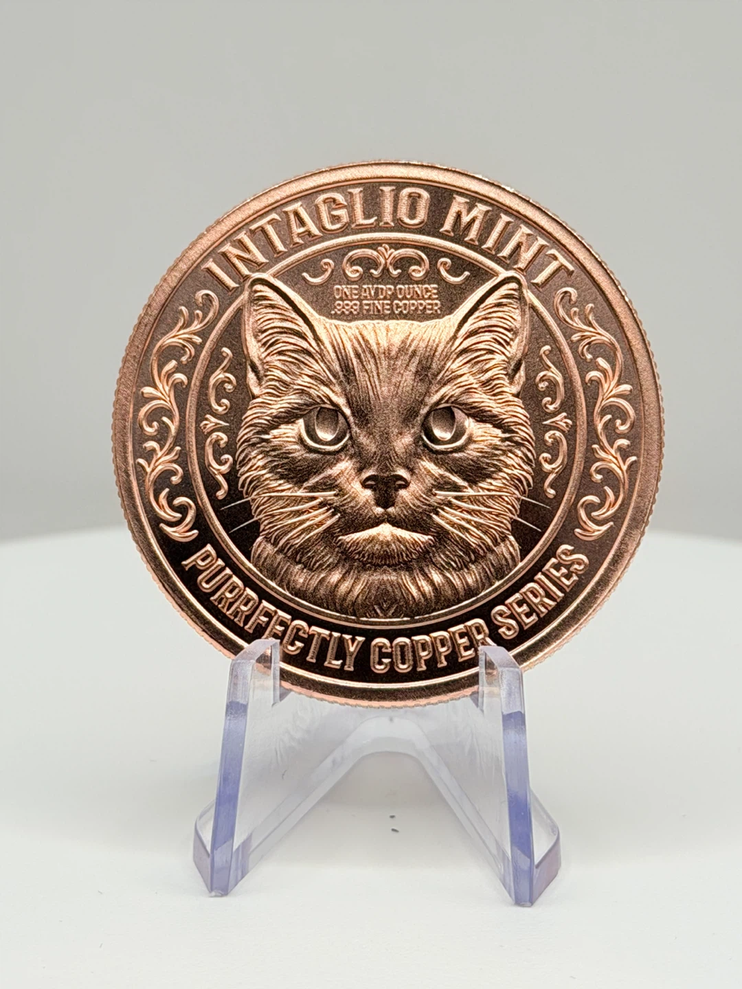 1oz .999 Pure Copper Intaglio Mint
