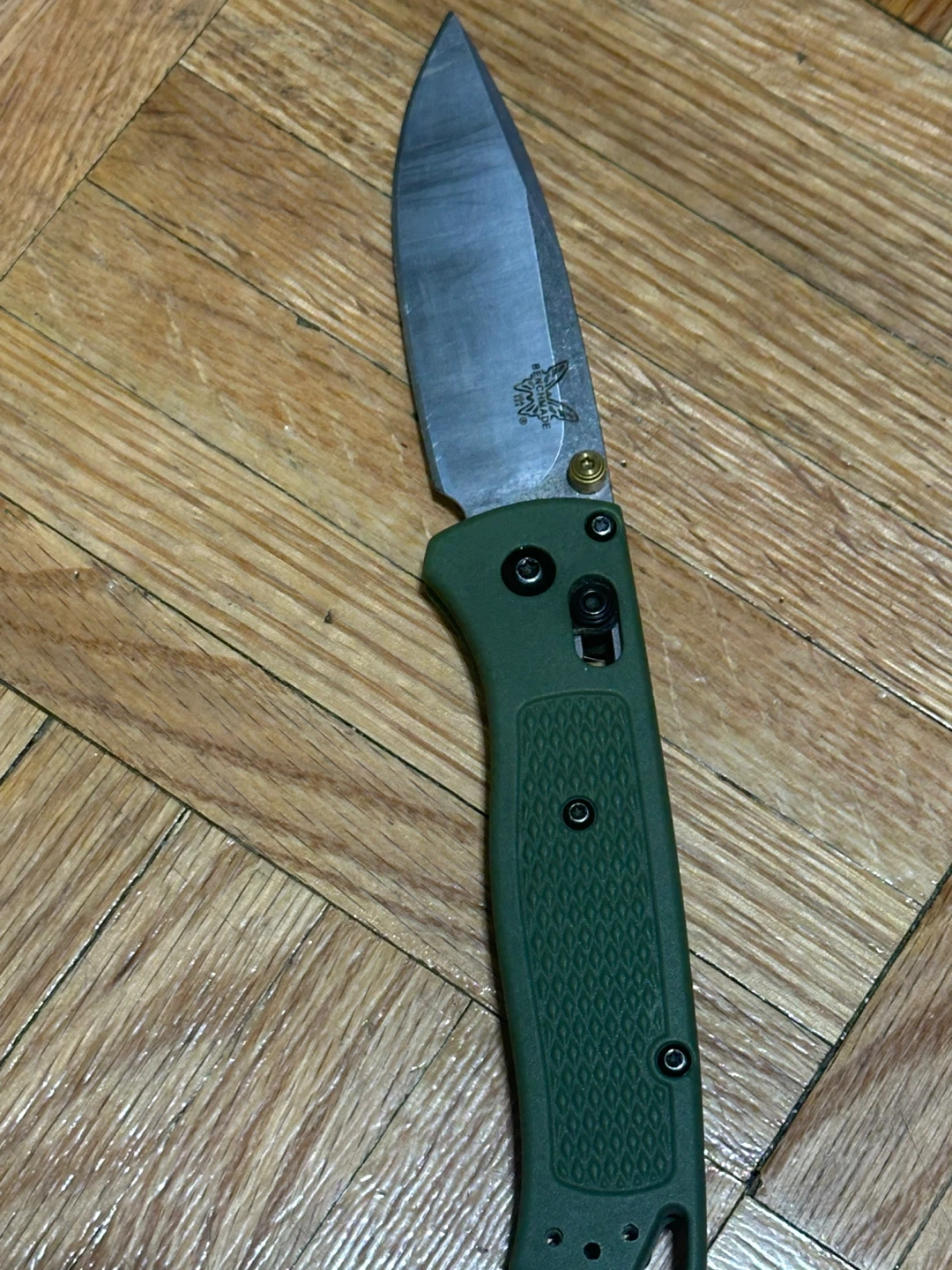 Benchmade Bugout Drop Point Knife - Green - photo 2