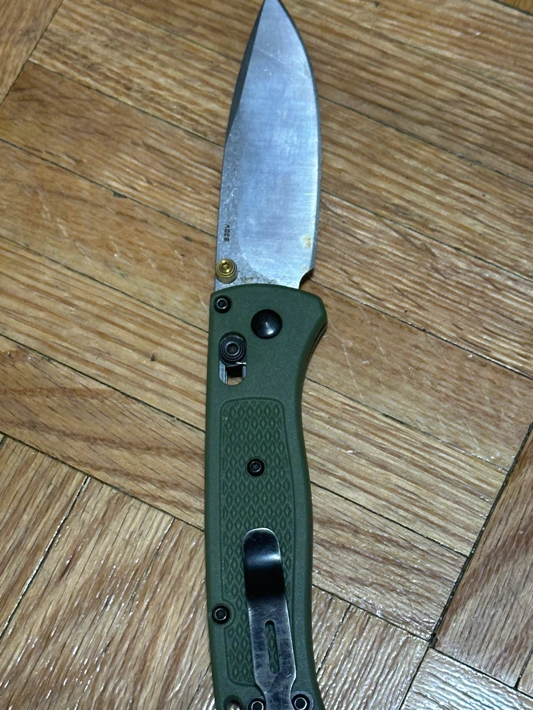 Benchmade Bugout Drop Point Knife - Green - photo 3