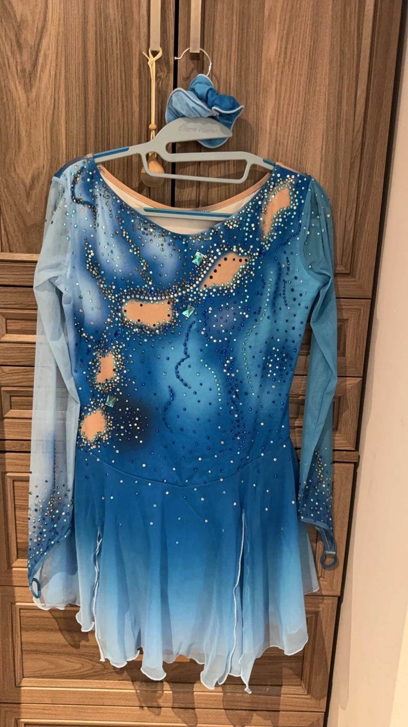 Figure Skating Dress with Rhinestones - photo 5