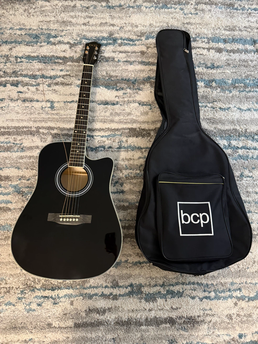BCP Acoustic Guitar with Gig Bag – Like New / Needs Minor Repair