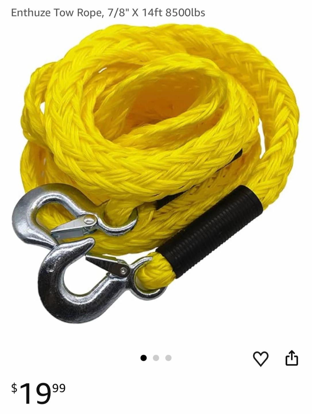Tow Rope, 8500lbs - photo 3