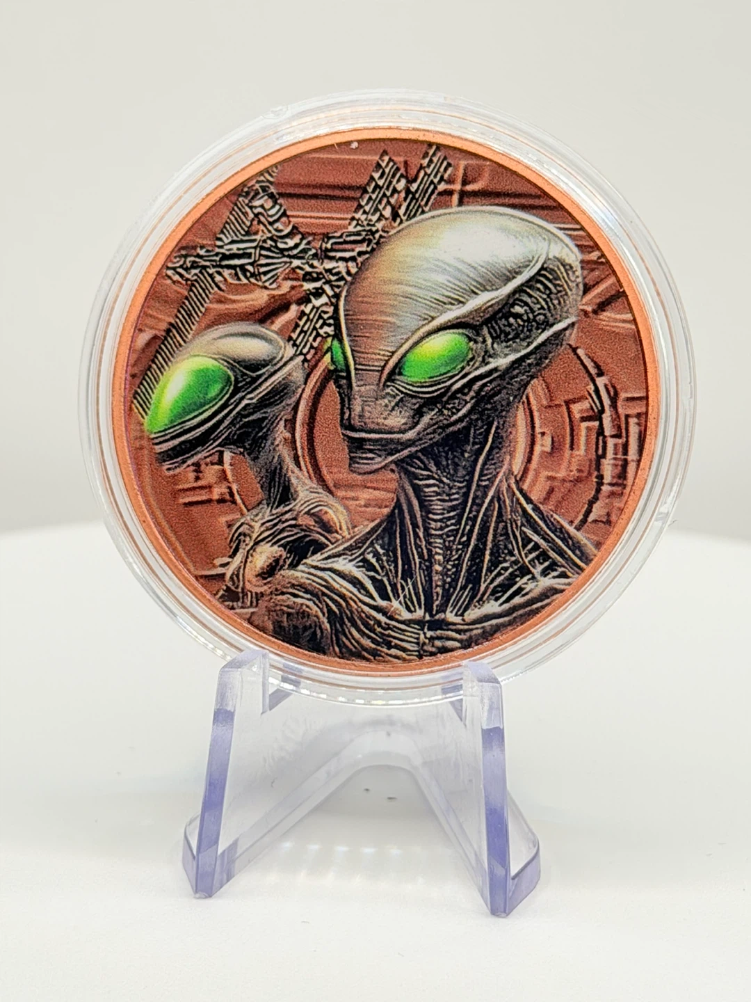Alien Themed 1 oz Fine Copper Round