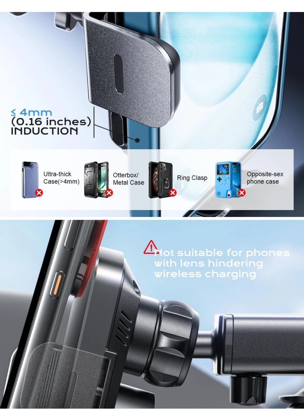 Wireless car mobile charger - photo 4