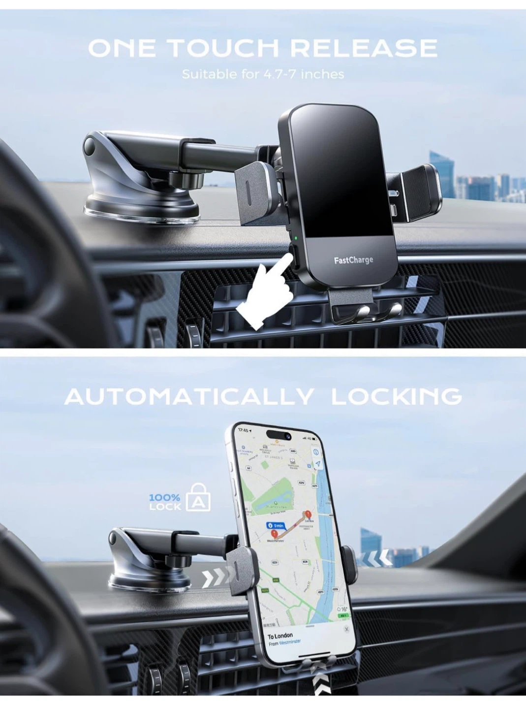 Wireless car mobile charger - photo 5