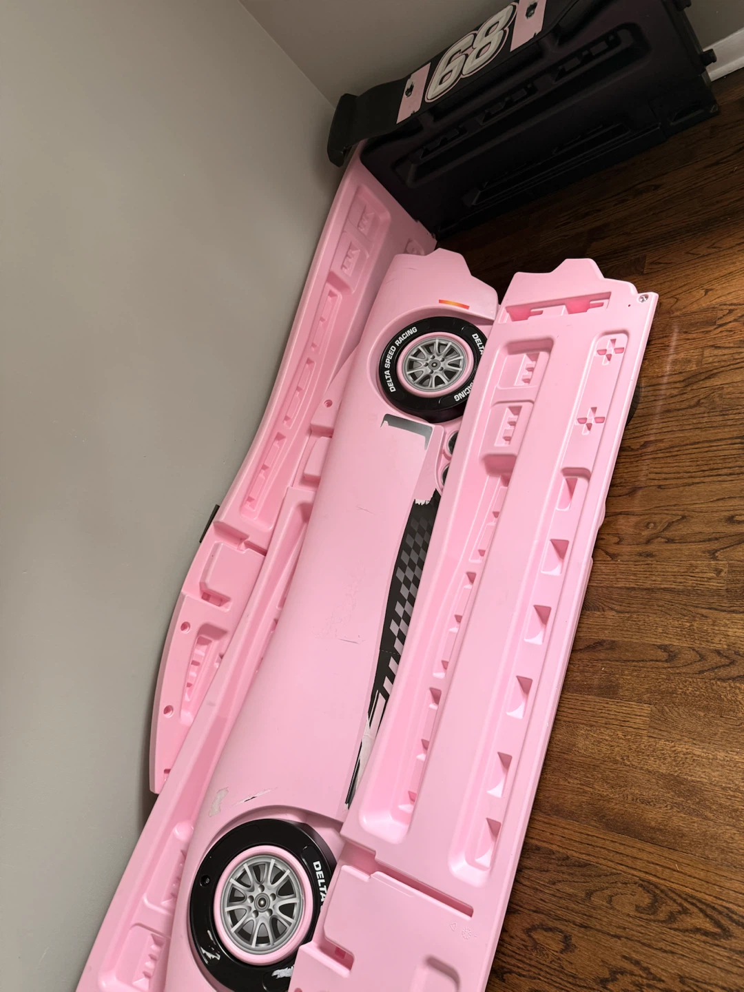 Kids Race Car Toddler Bed - Pink - photo 3