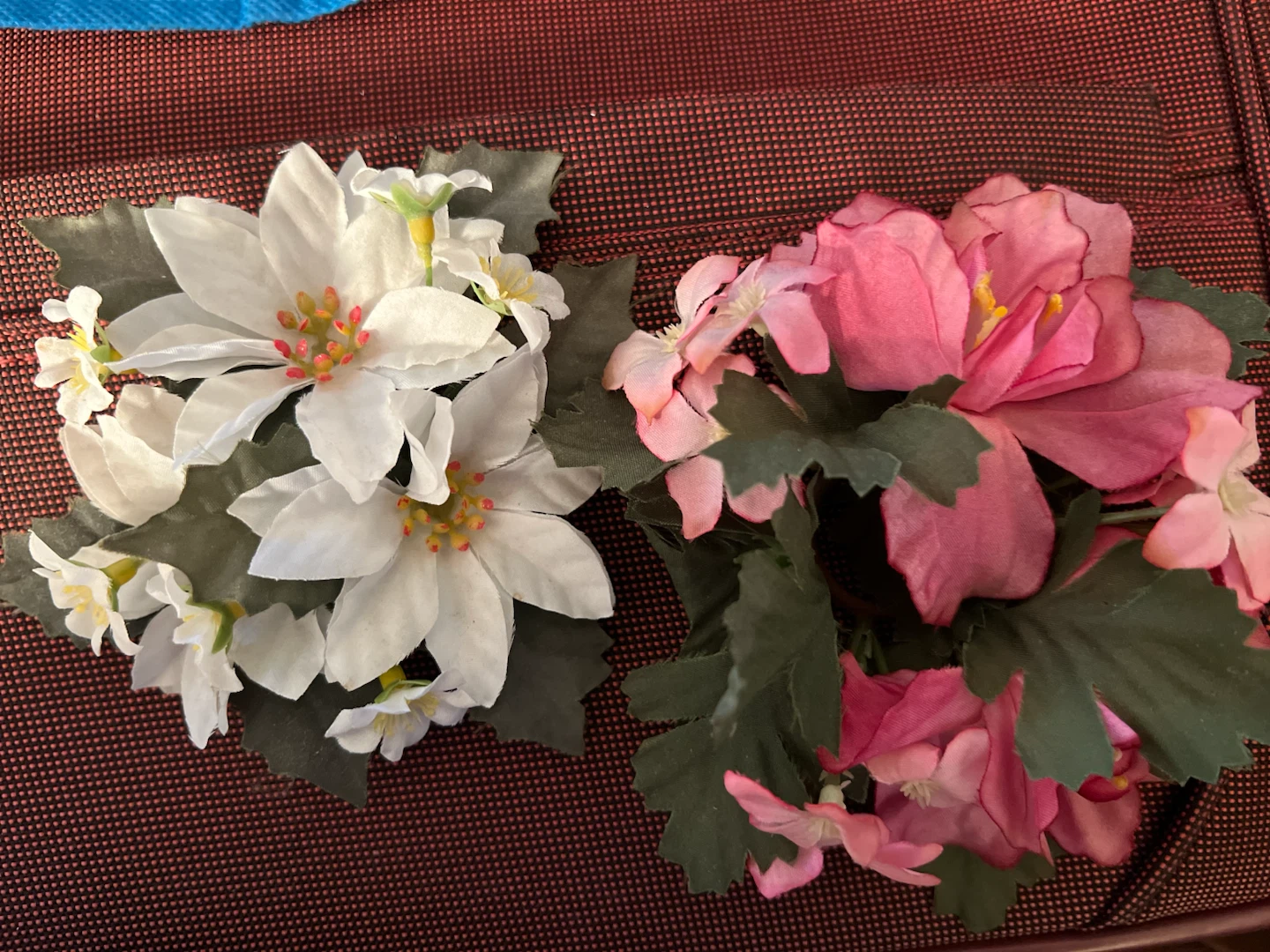 Artificial Flower Napkin Rings (Set of 2)