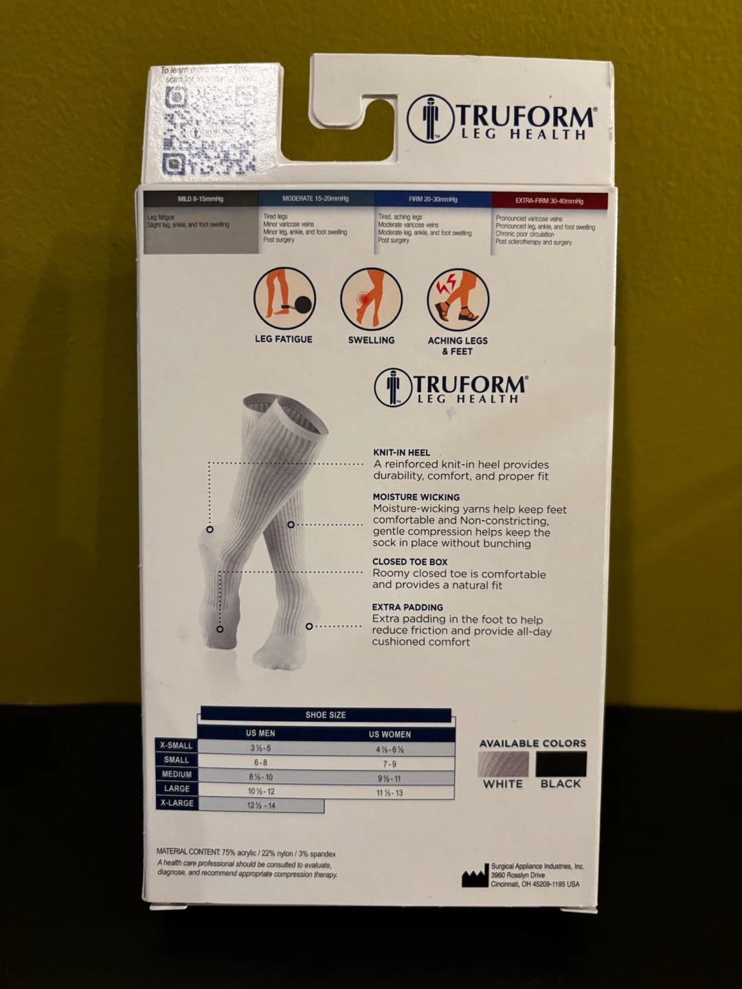 2 TruForm TruSoft Diabetic Socks - Medium - White - photo 4