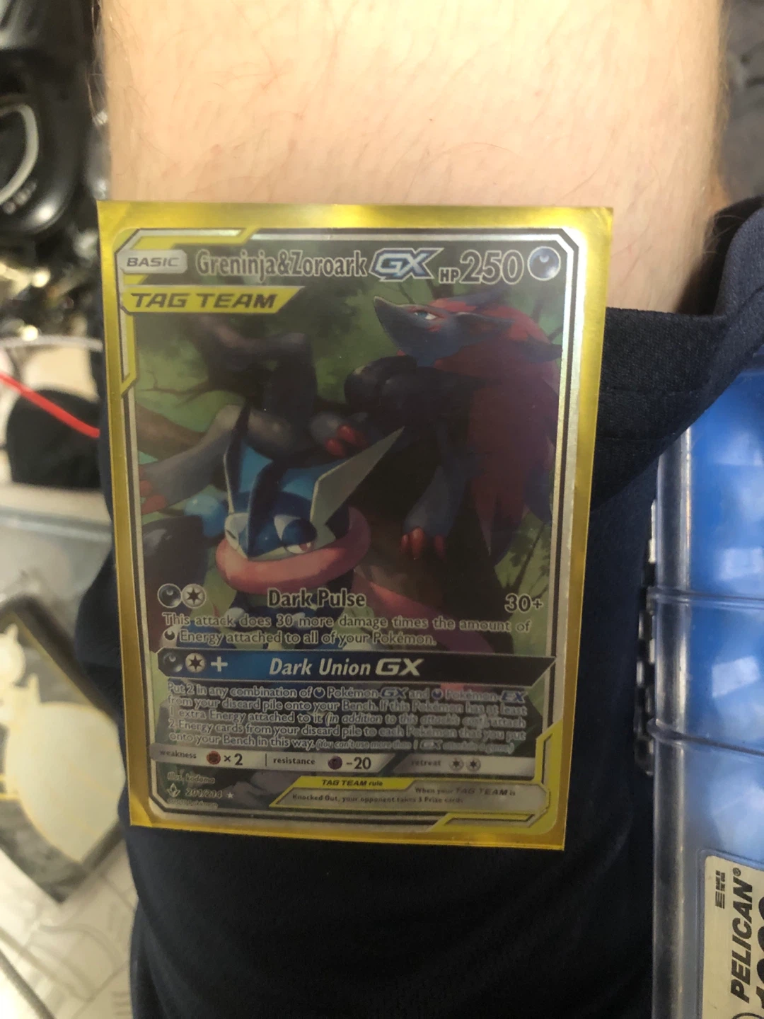 Pokemon Card Greninja & Zoroark GX TAG TEAM 201/200
