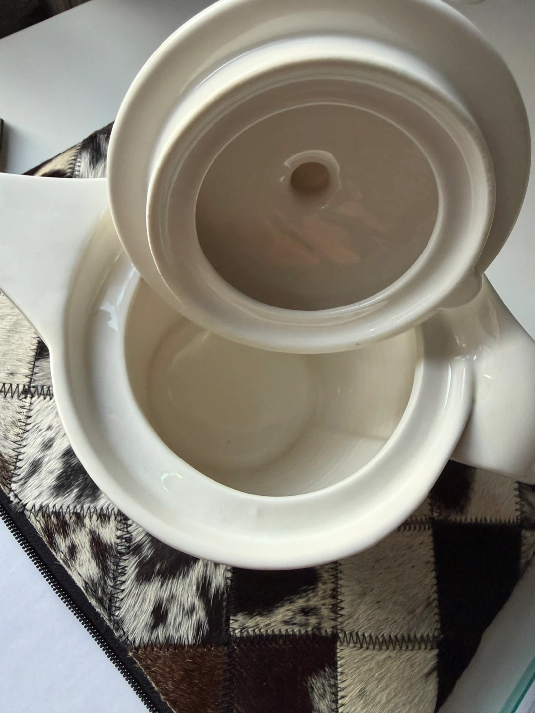 White Ceramic Teapot