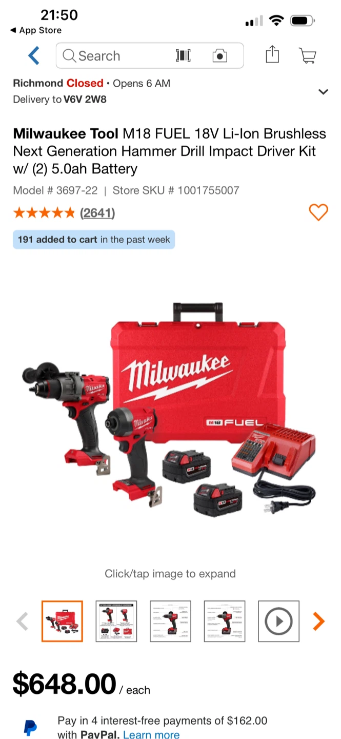 Milwaukee M18 FUEL Hammer Drill and Impact Driver Kit