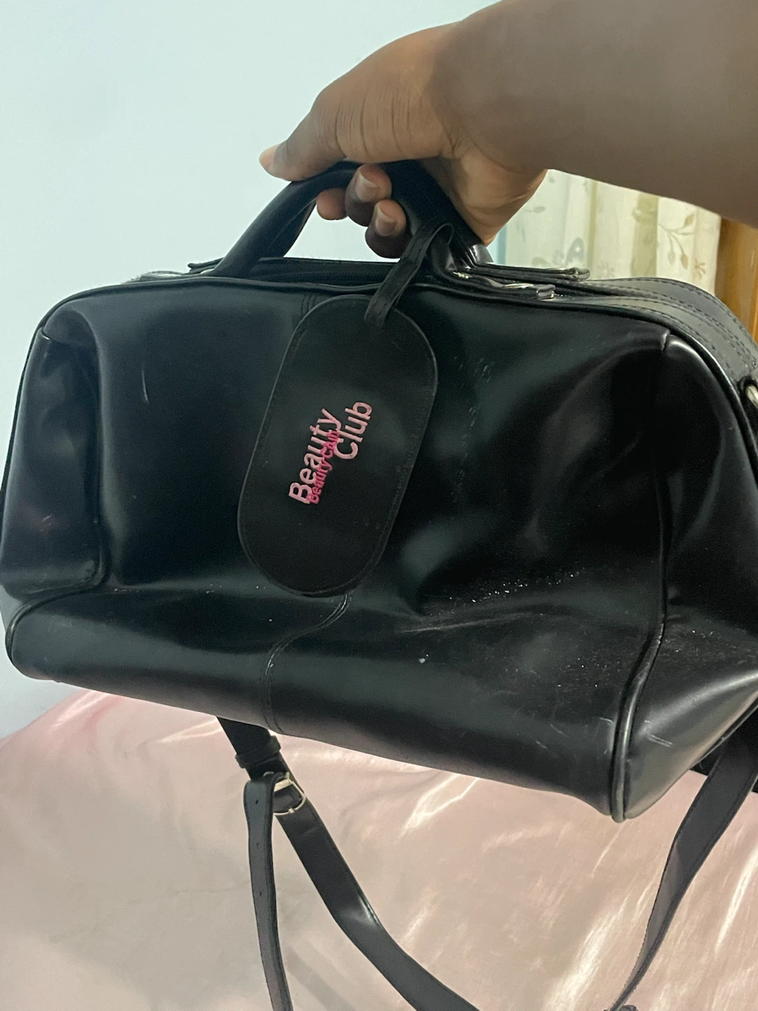 Beauty Club Black Duffel Bag