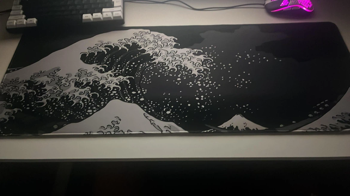 Large Desk Mat - The Great Wave off Kanagawa Design