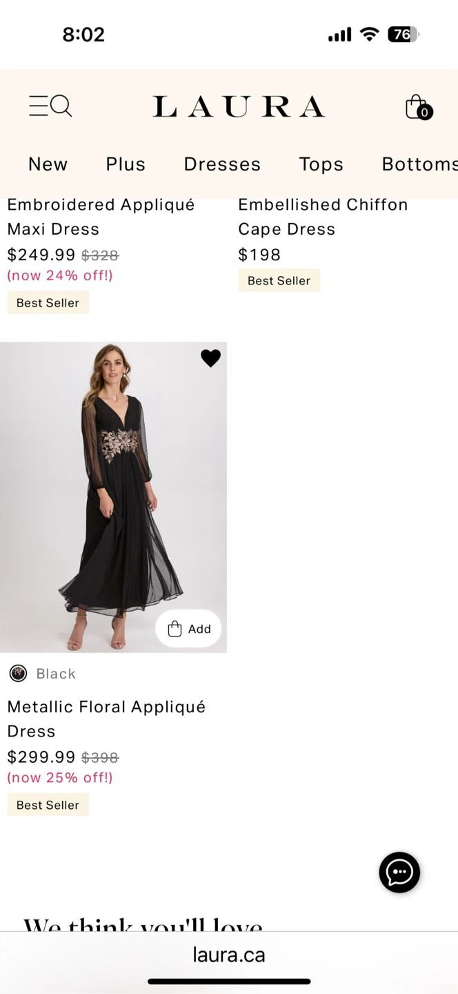Laura Black Maxi Dress with Metallic Floral Appliqué