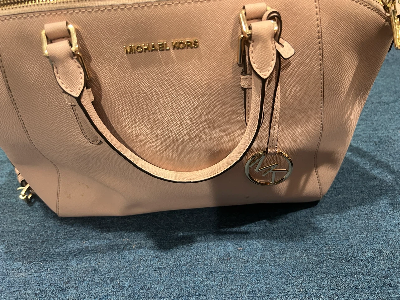 Michael Kors Pink Leather Satchel Handbag