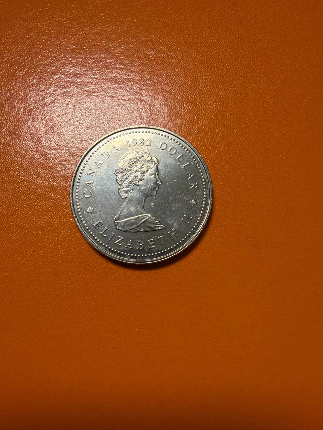 1982 Canadian 1 Dollar Coin - photo 2