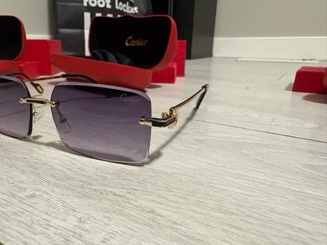 Cartier Rimless Sunglasses with Case