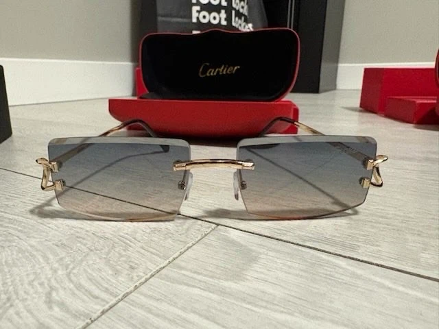Cartier Rimless Sunglasses with Case - photo 3