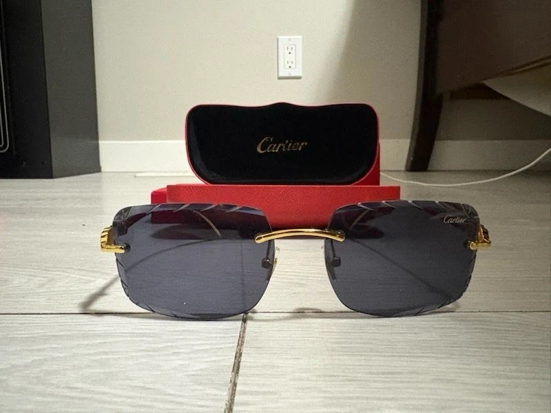 Cartier Rimless Sunglasses with Case - photo 5