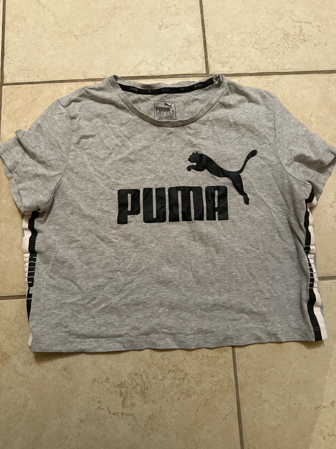 Puma Grey Cropped T-Shirt