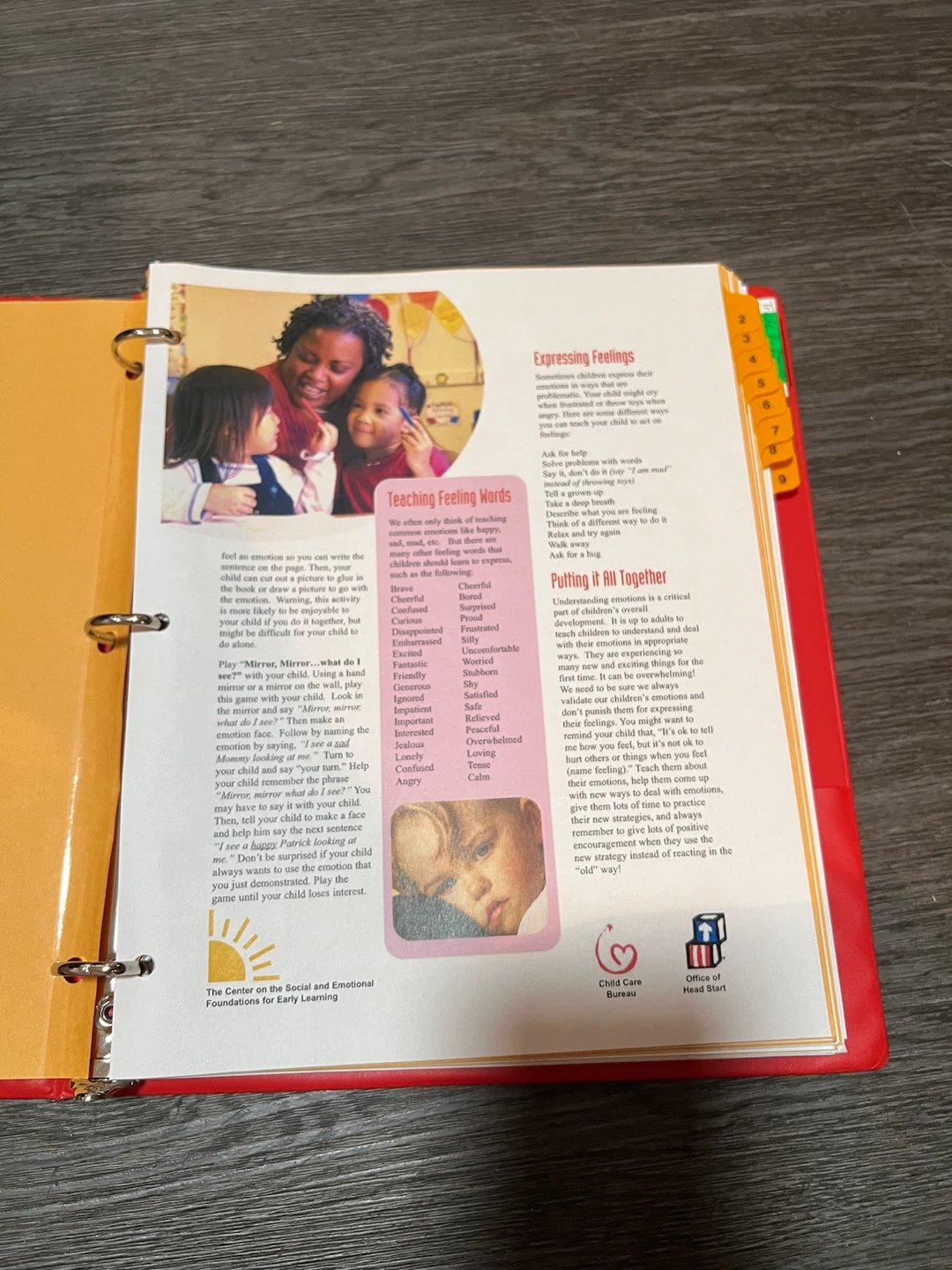 Binder of Early Learning Resources
