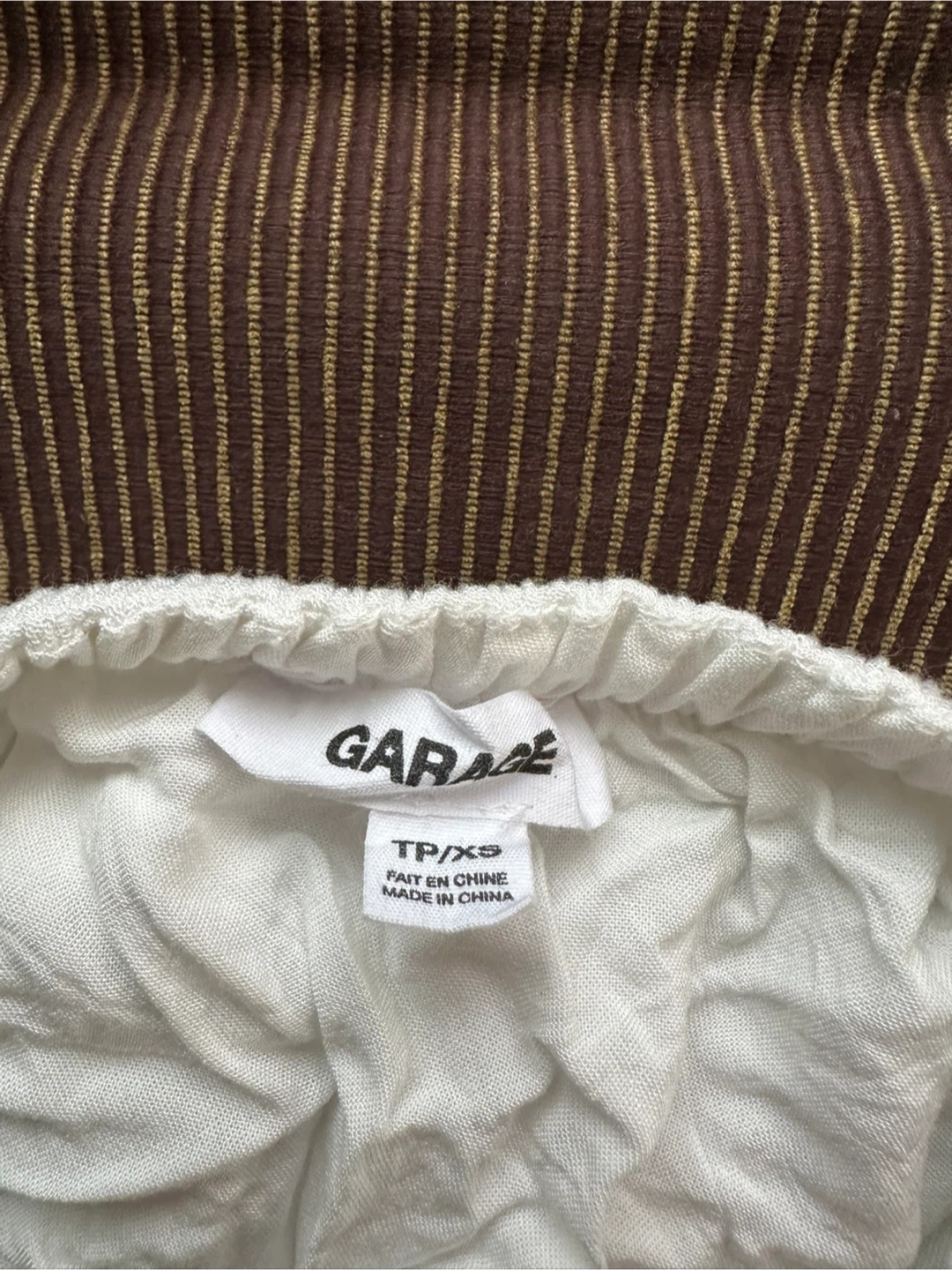 Garage White Tiered Maxi Skirt (XS) - photo 2
