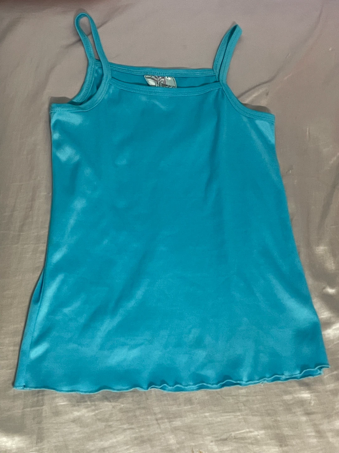 Turquoise Spaghetti Strap Tank Top