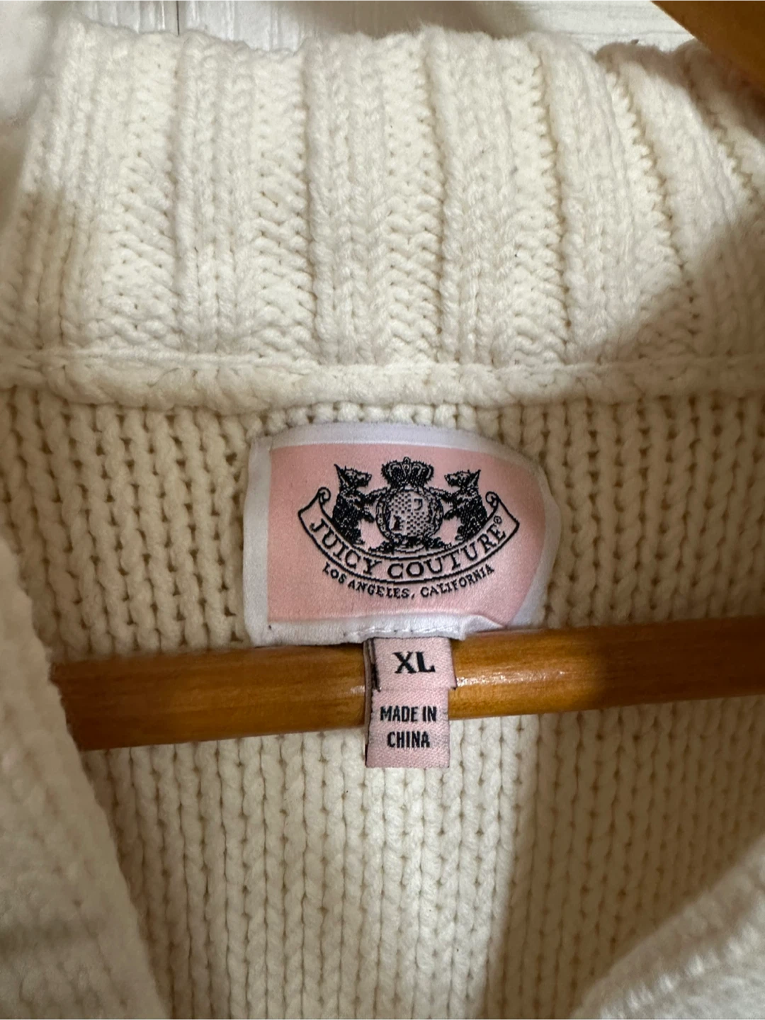 Juicy Couture Angel Sweater Coat - Cream - XL - photo 3
