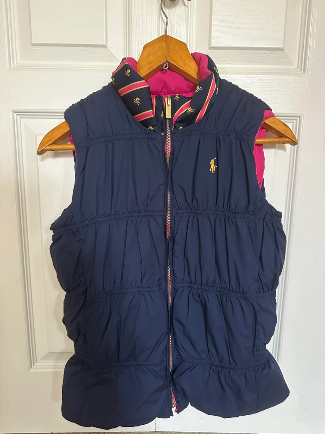 Ralph Lauren Reversible Puffer Vest Pink/Navy - photo 2