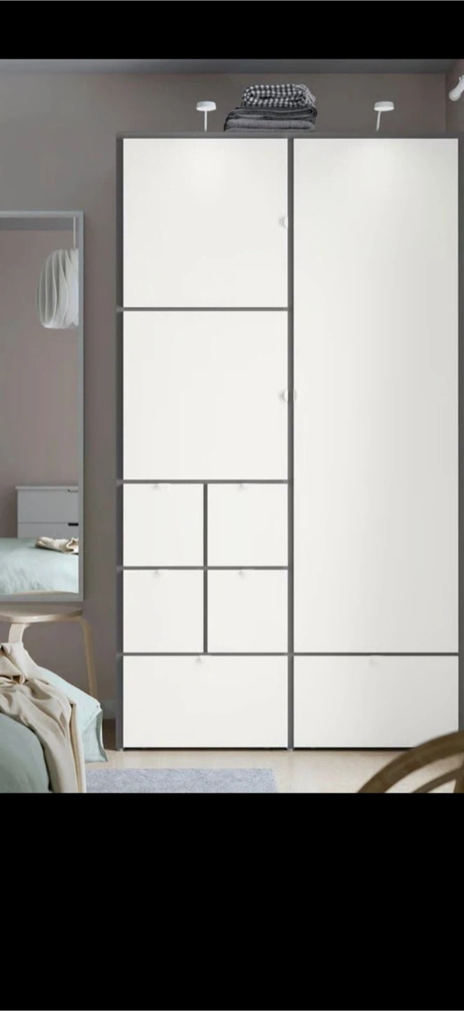 IKEA Visthus PAX Wardrobe with Drawers and Shelves