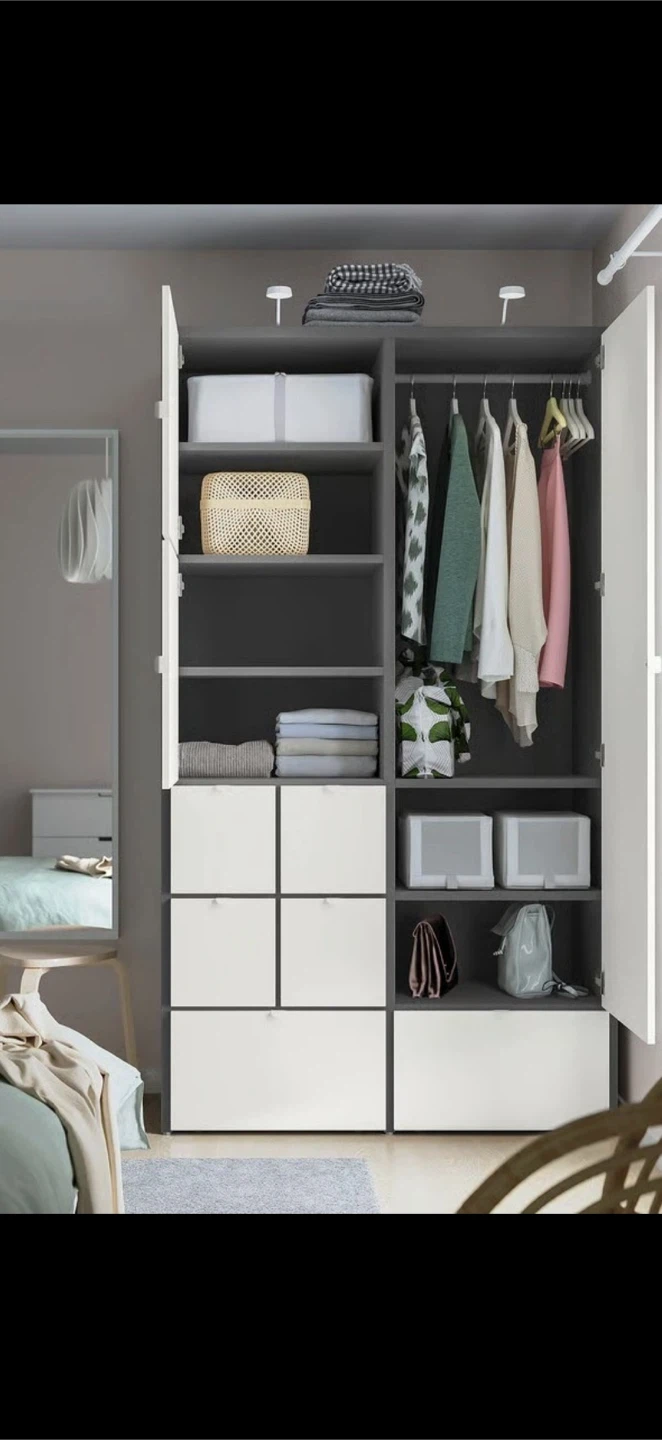 IKEA Visthus PAX Wardrobe with Drawers and Shelves - photo 2