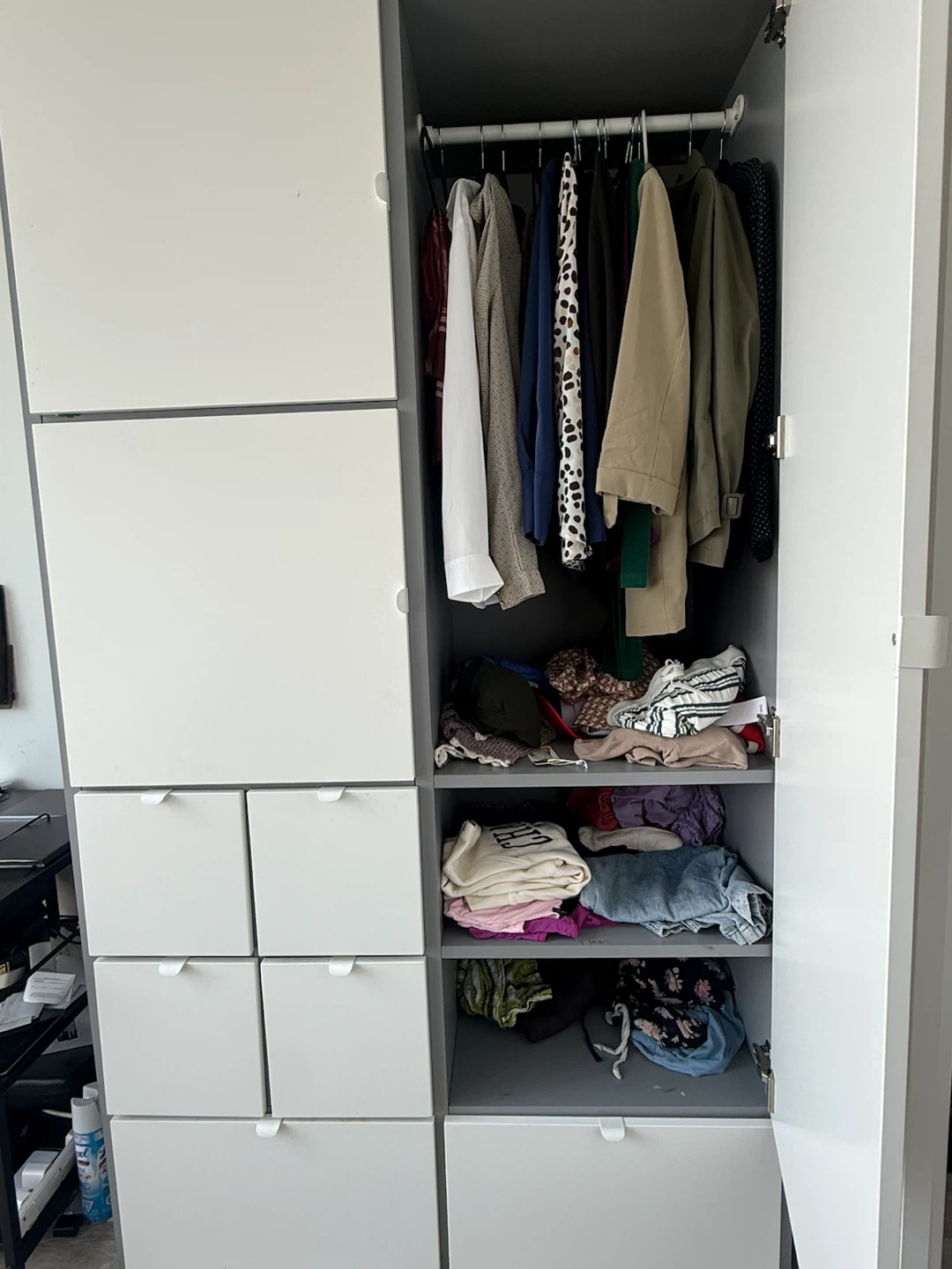 IKEA Visthus PAX Wardrobe with Drawers and Shelves - photo 5