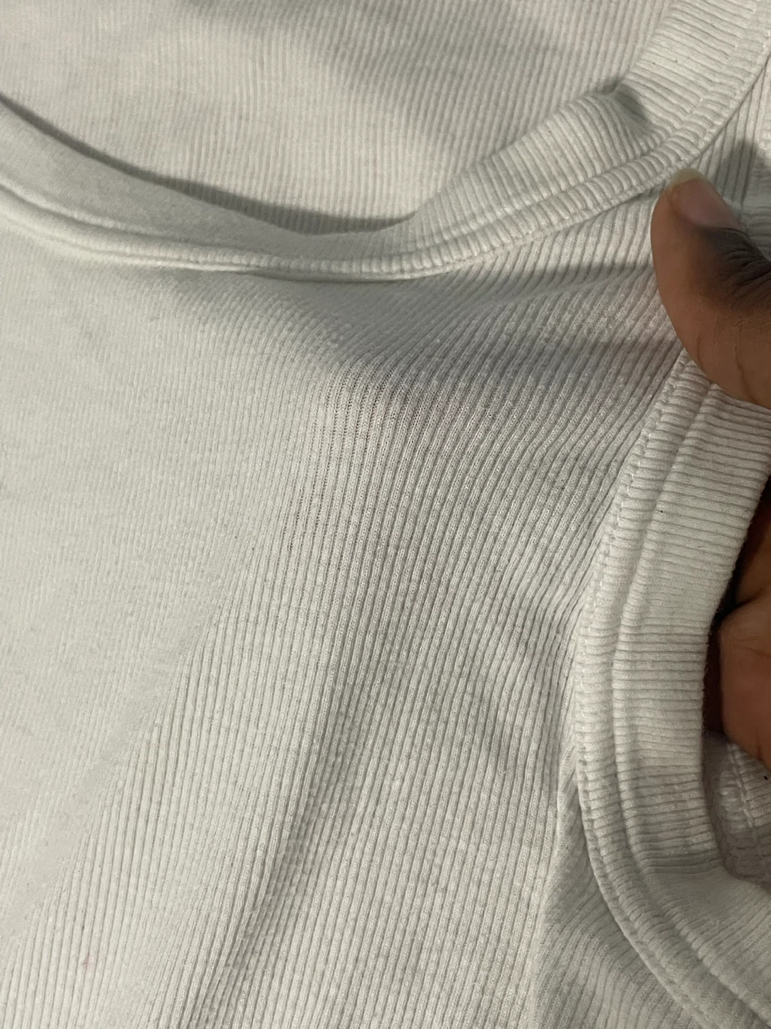 White Ribbed Tank Top - photo 2