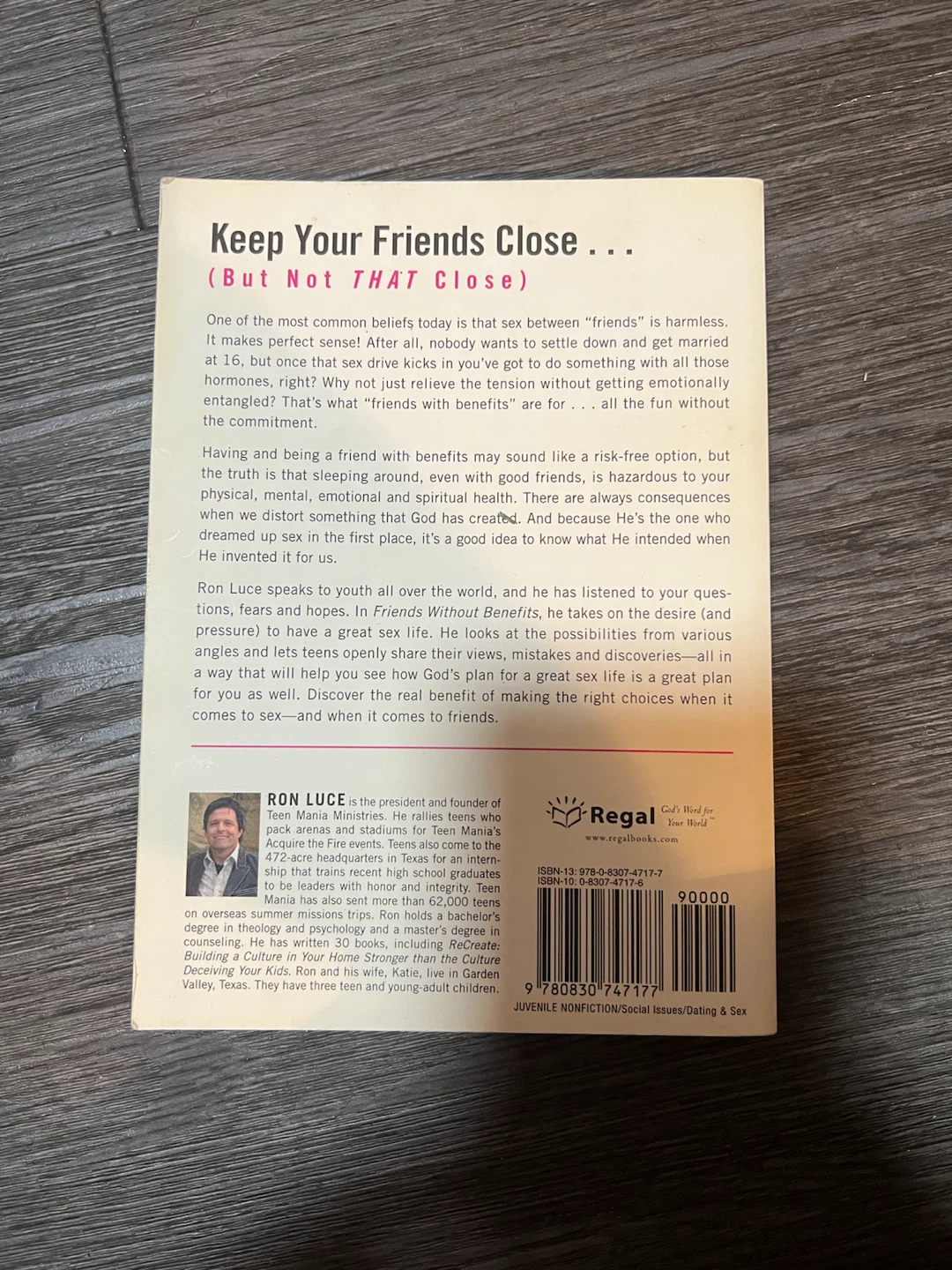 Friends Without Benefits by Ron Luce Book - photo 2