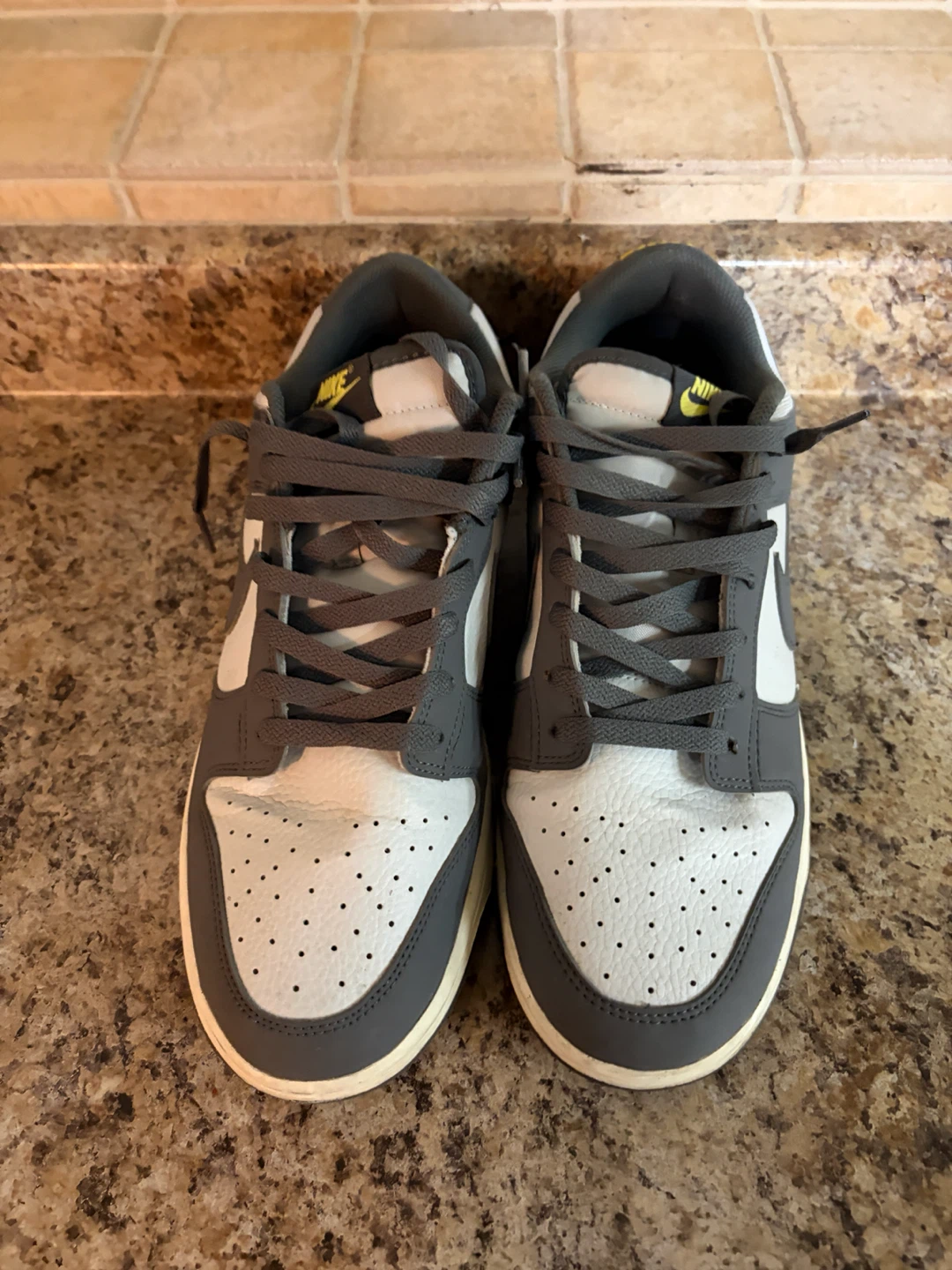 Nike Dunk Low Grey White Sneakers - photo 4