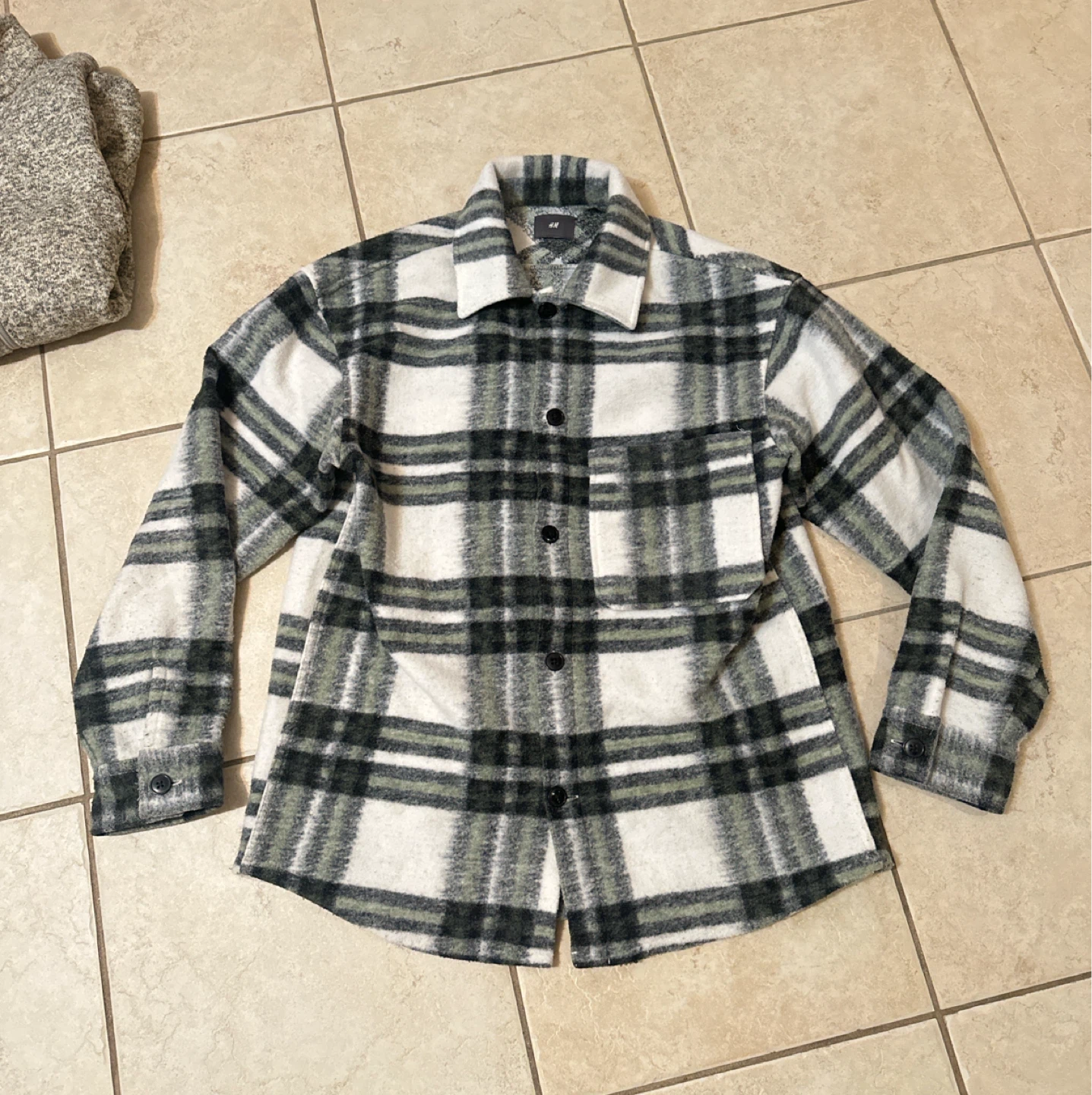 Plaid Flannel Shirt Jacket L - photo 2