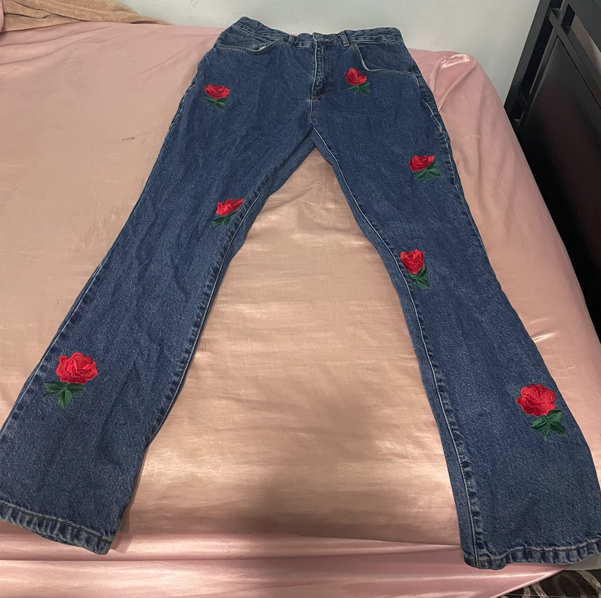 The Ragged Priest Jeans with Rose Embroidery