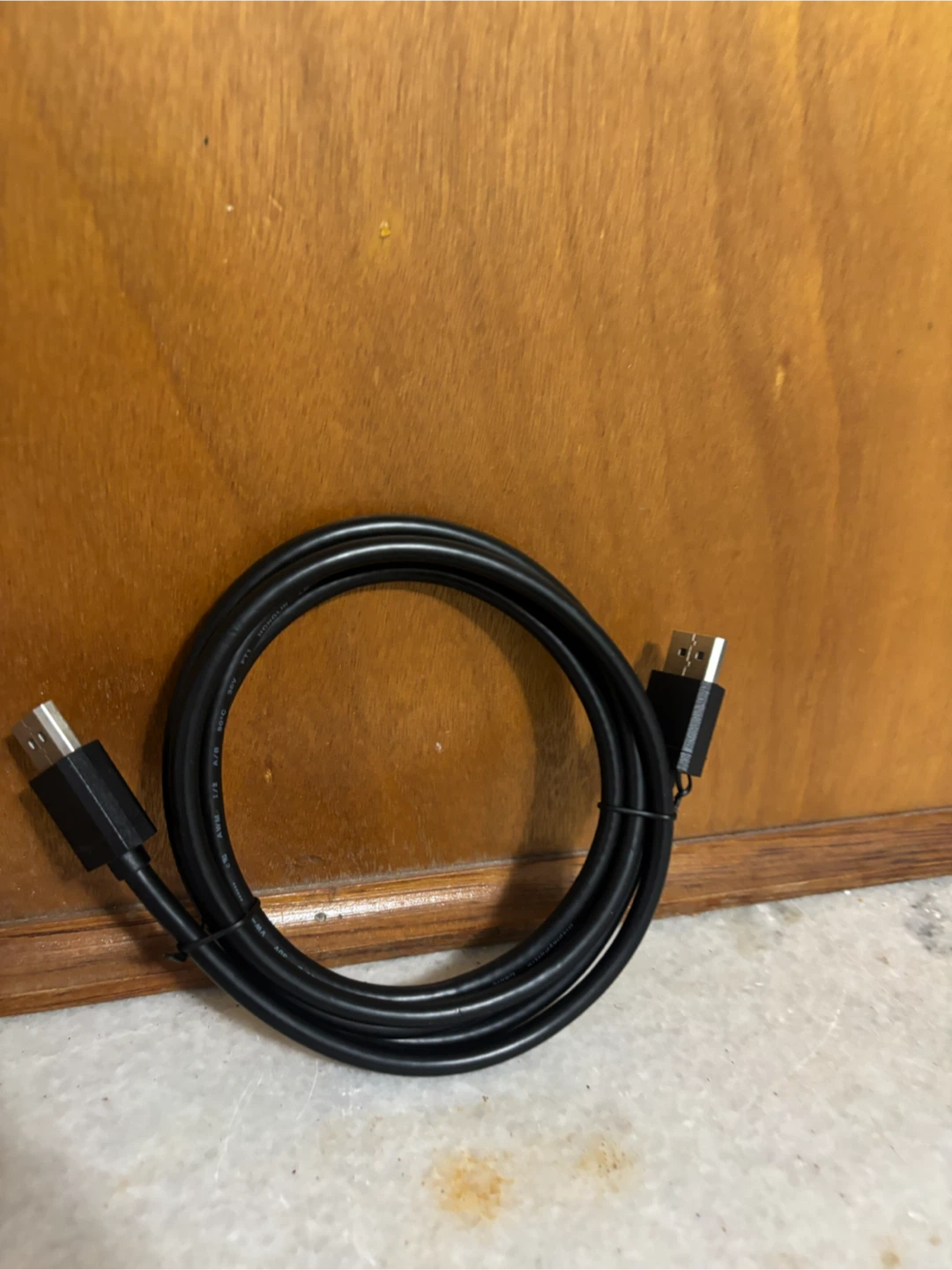 Black DisplayPort Cable